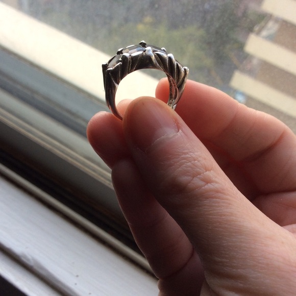 Vintage ring with Smokey Quartz - Picture 4 of 5